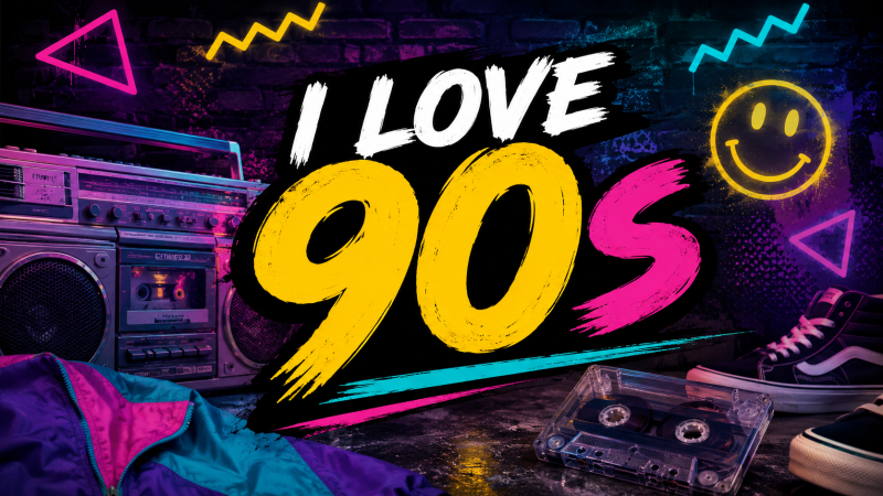 I Love 90s mood playlist artwork